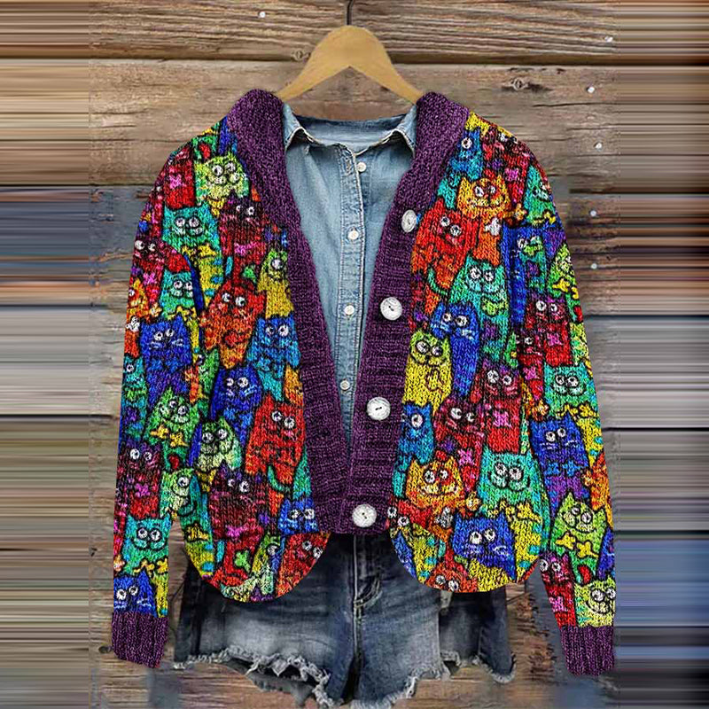 Durchdacht gestaltete Strickjacke