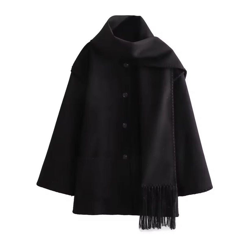 MW | lose Jacke mit Schalquasten