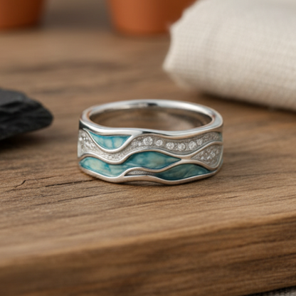 Handgefertigte Vintage Silber Ring