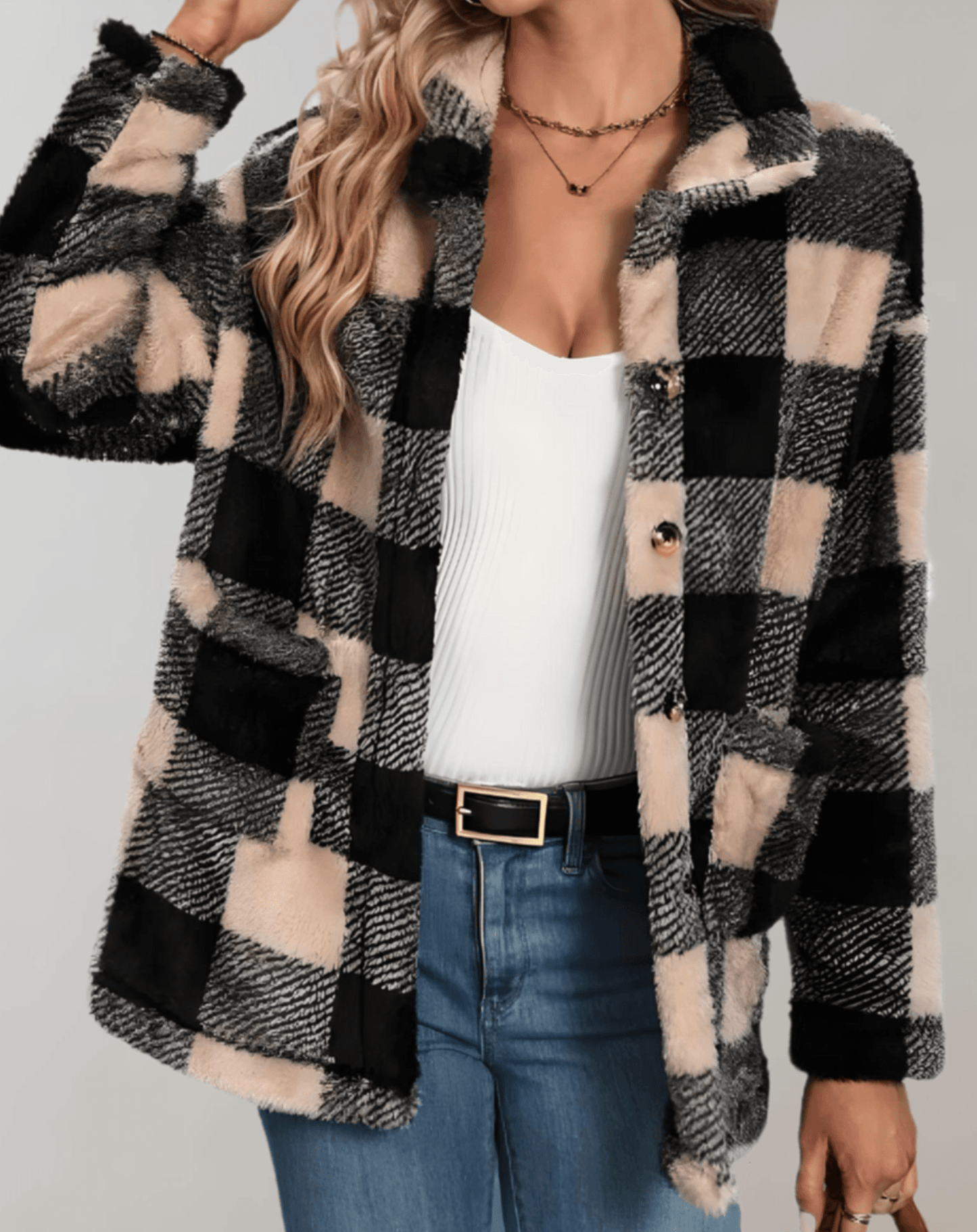 Anmutig gestaltete Jacke