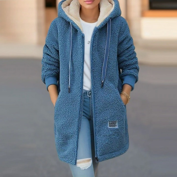 MW | trendiger warmer Teddymantel
