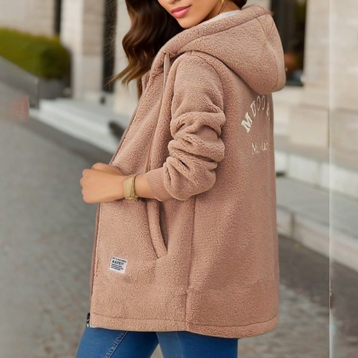 MW | trendiger warmer Teddymantel