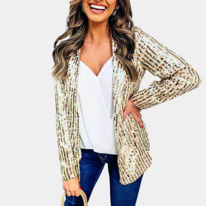 MW | Schicker Glitzer-Blazer für Frauen