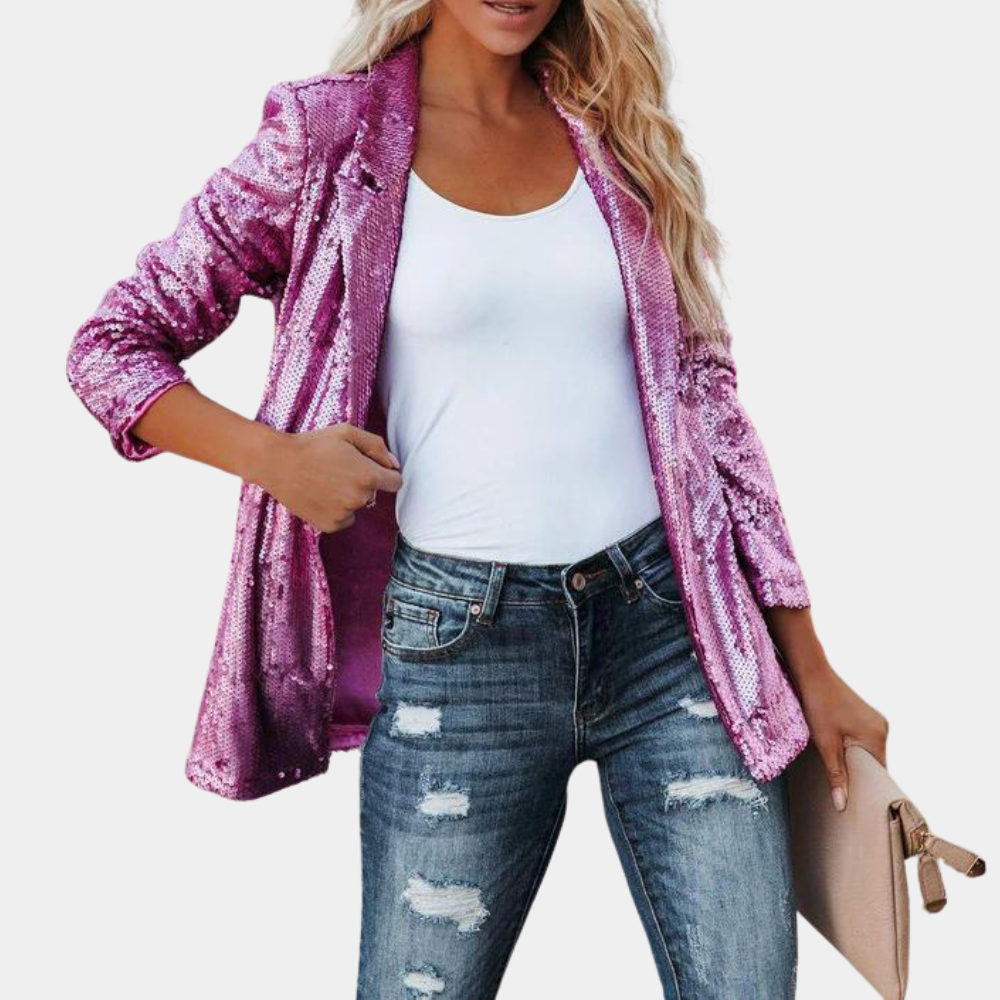 MW | Schicker Glitzer-Blazer für Frauen