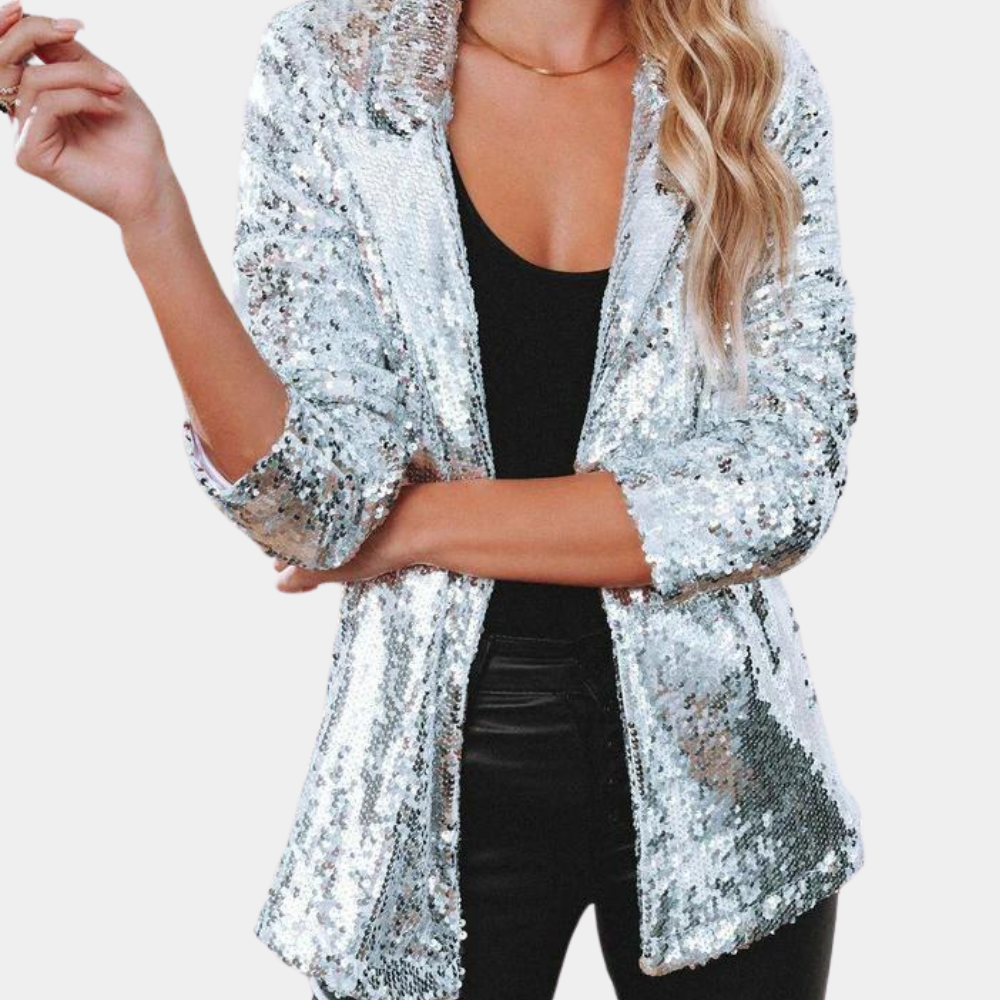 MW | Schicker Glitzer-Blazer für Frauen