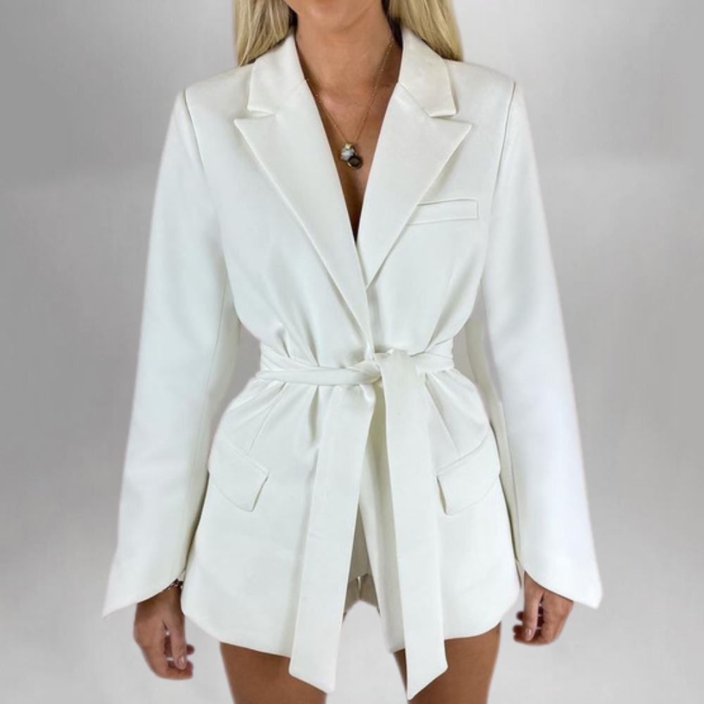 MW | Damen eleganter Blazer mit Gürtel