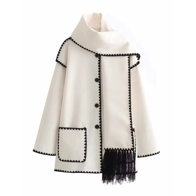 MW | lose Jacke mit Schalquasten