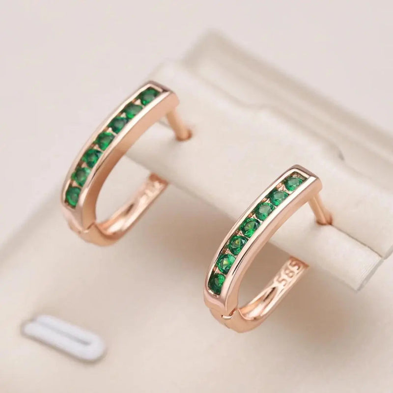 Handgefertigte Vintage Gold Ohrring