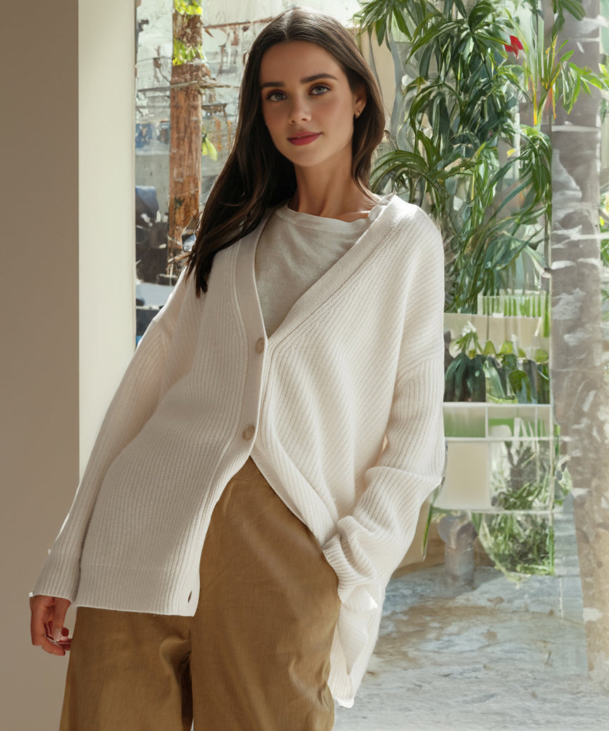 MW | Kaschmir Cocoon Strickjacke