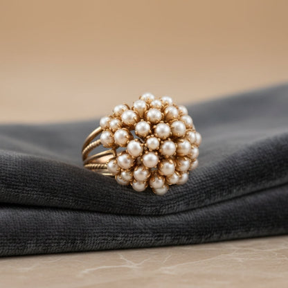 Schöne Perlen Ring mit einzigartigem Stil
