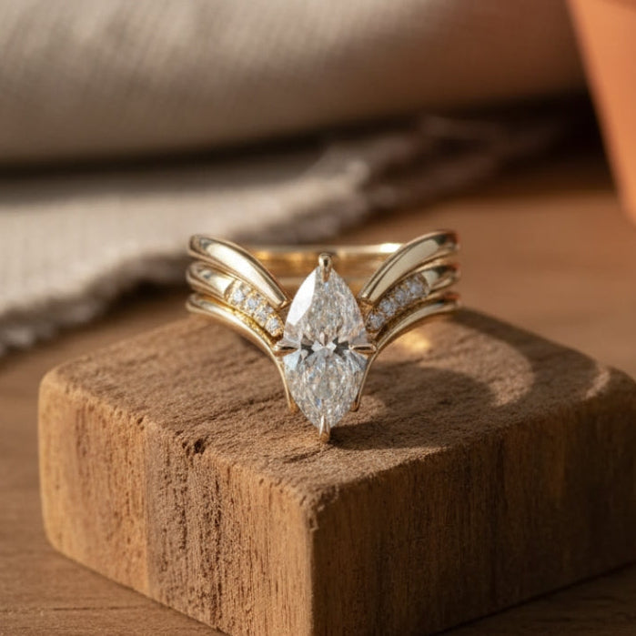Klassische Gold Ring mit zeitloser Eleganz