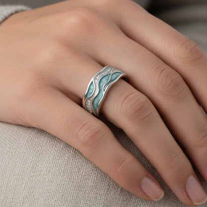 Handgefertigte Vintage Silber Ring
