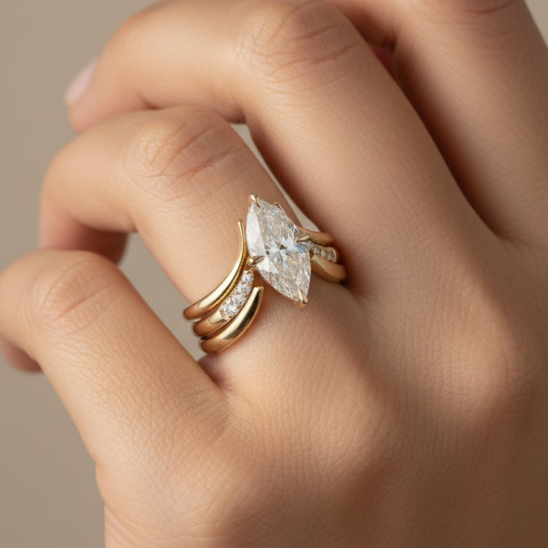 Klassische Gold Ring mit zeitloser Eleganz