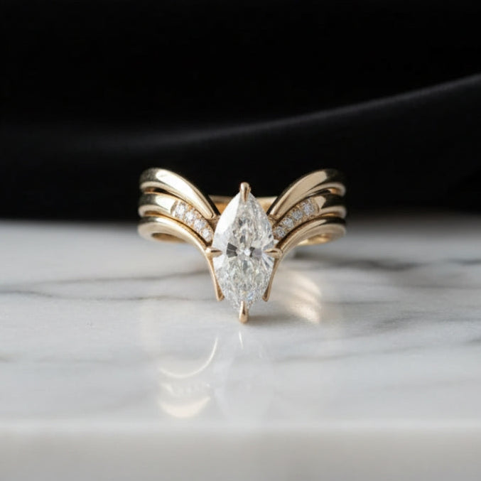 Klassische Gold Ring mit zeitloser Eleganz