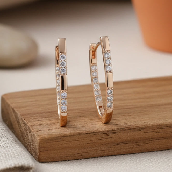 Klassische Gold Ohrring mit zeitloser Eleganz