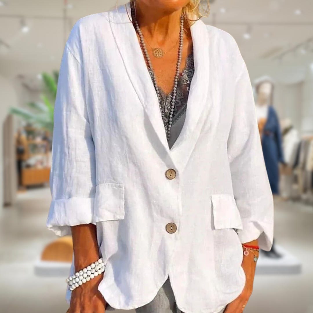 MW | Stilvoller Blazer mit Knöpfen für Frauen