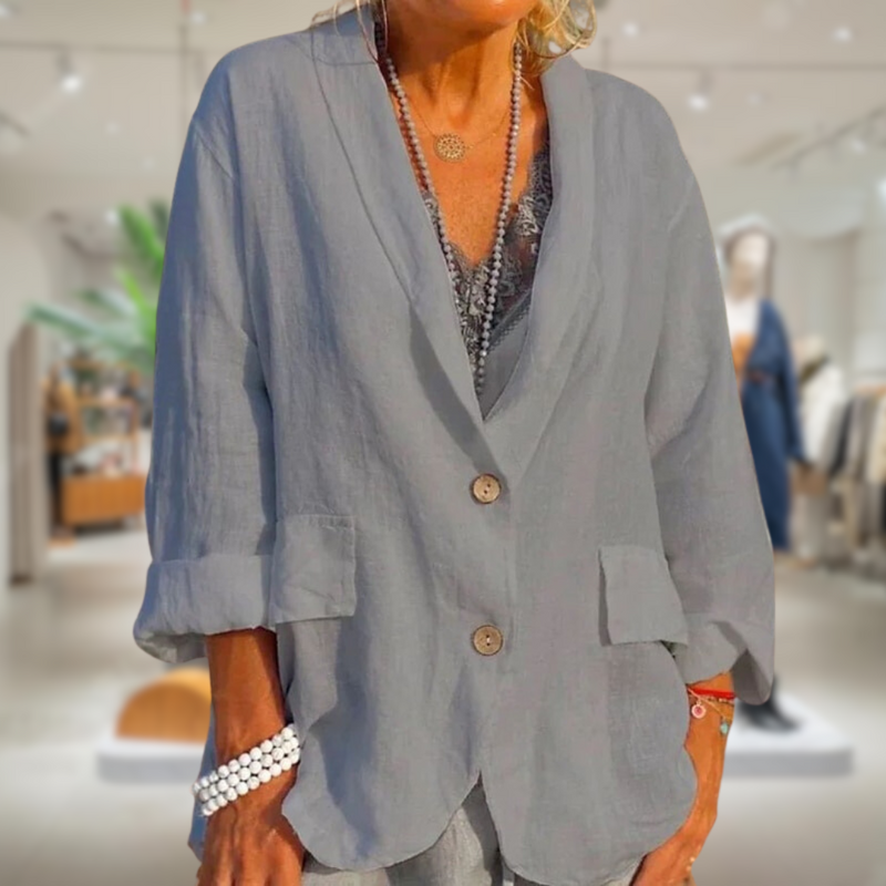 MW | Stilvoller Blazer mit Knöpfen für Frauen