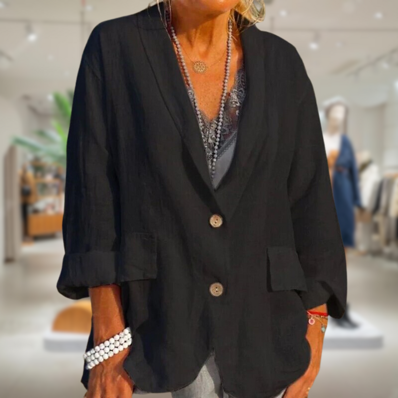 MW | Stilvoller Blazer mit Knöpfen für Frauen