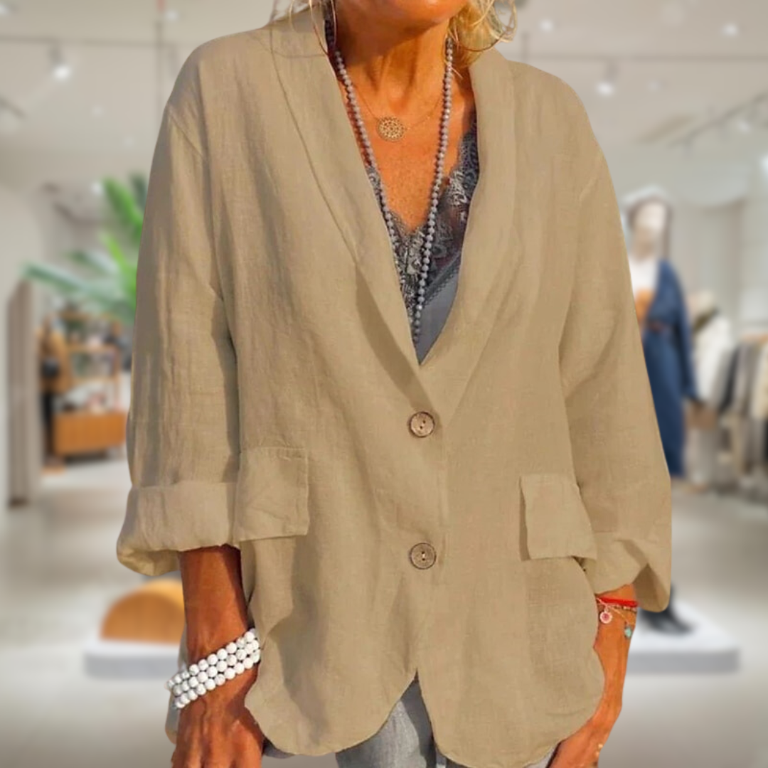 MW | Stilvoller Blazer mit Knöpfen für Frauen