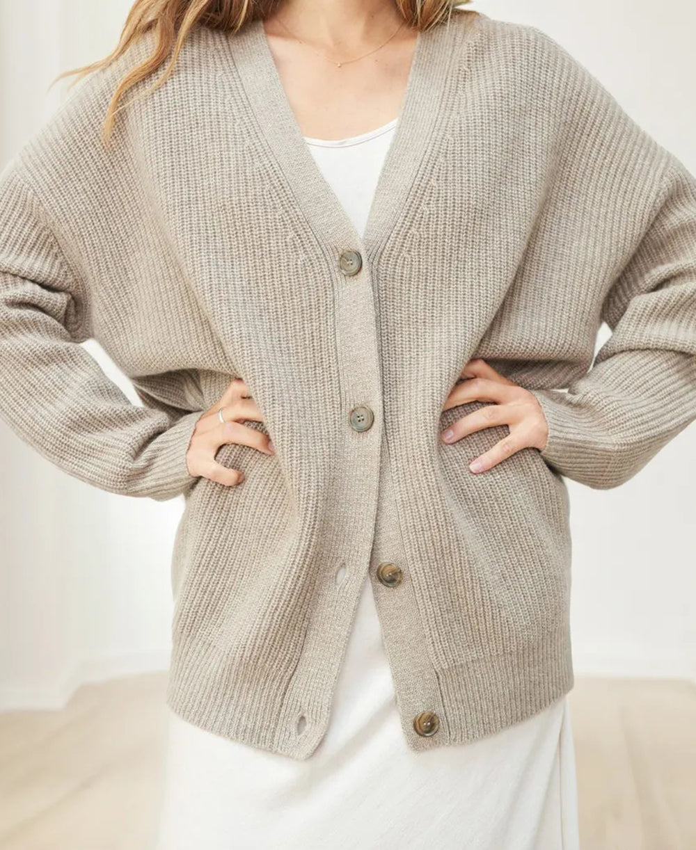 MW | Kaschmir-Kokon-Strickjacke