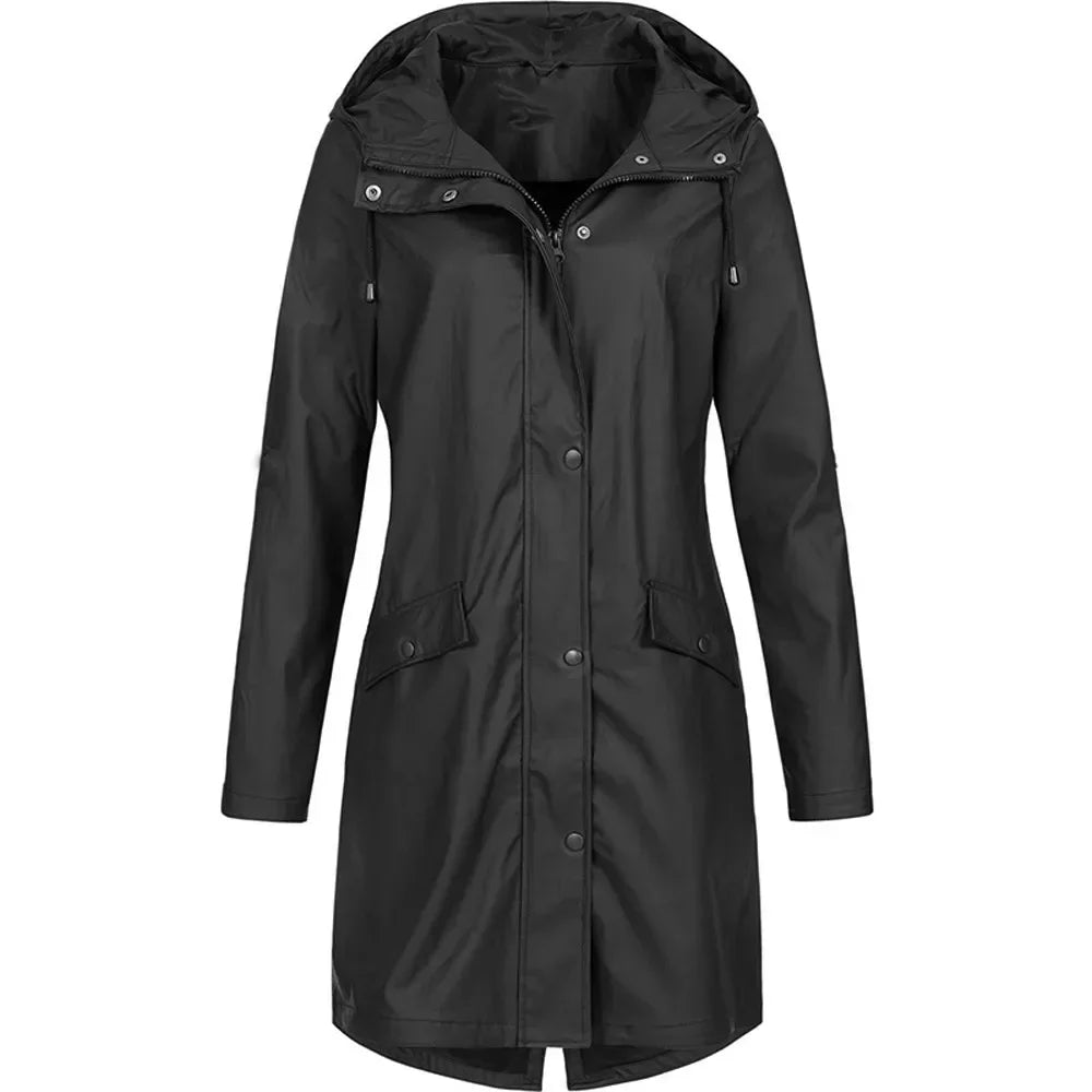 MW | Outdoor lange wasserdichte Jacke