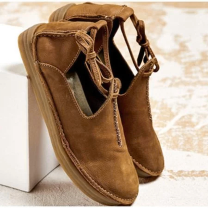 MW | Lässige Vintage-Loafer mit Schnürsenkeln