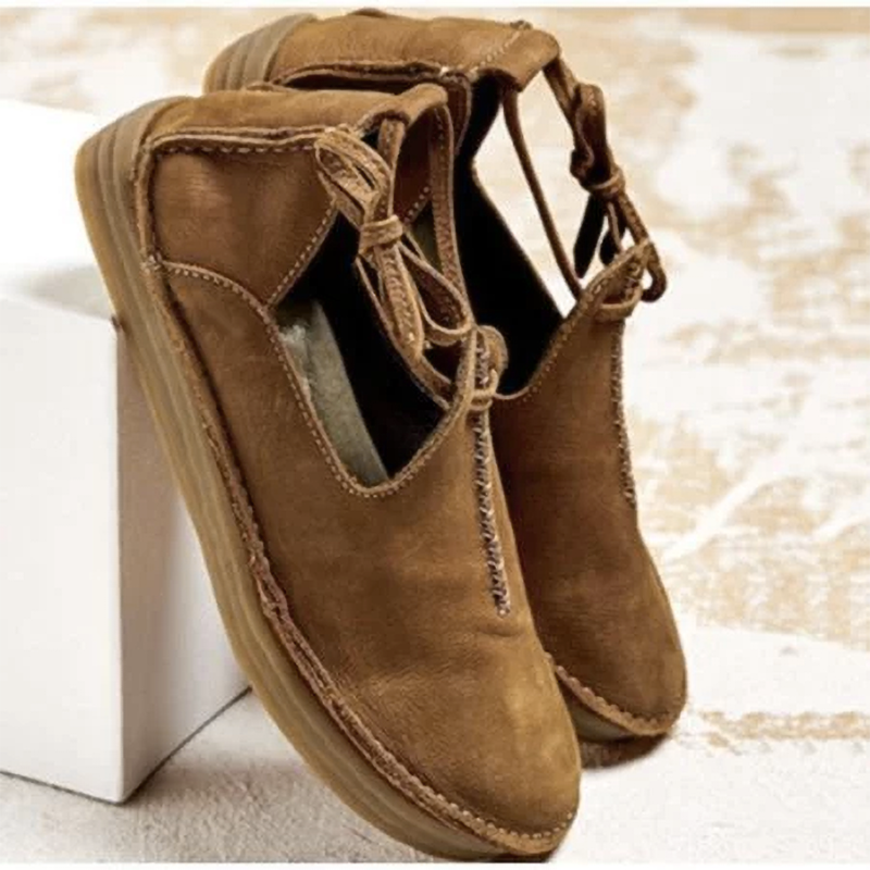 MW | Lässige Vintage-Loafer mit Schnürsenkeln