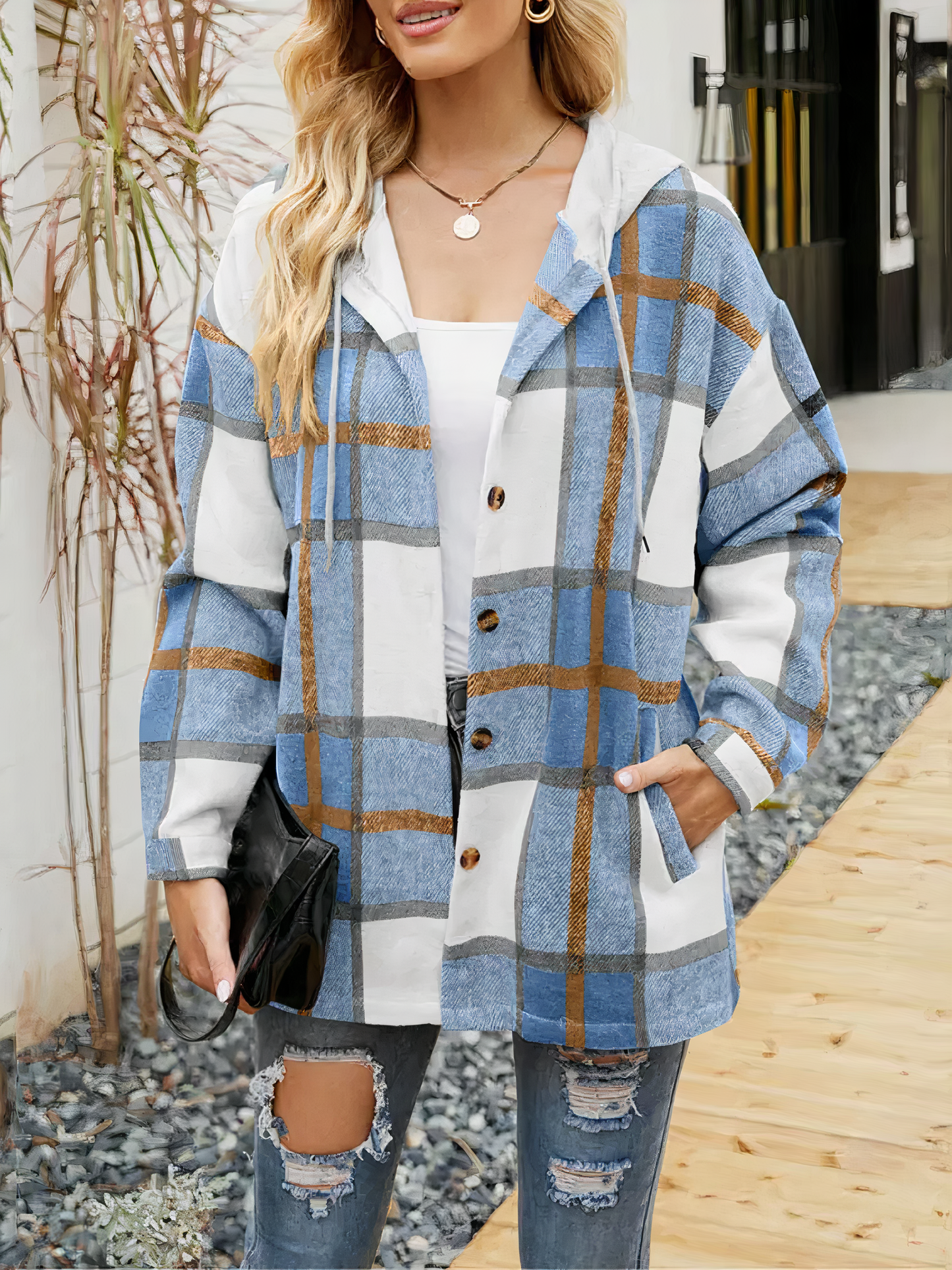 Anmutig gestaltete Jacke