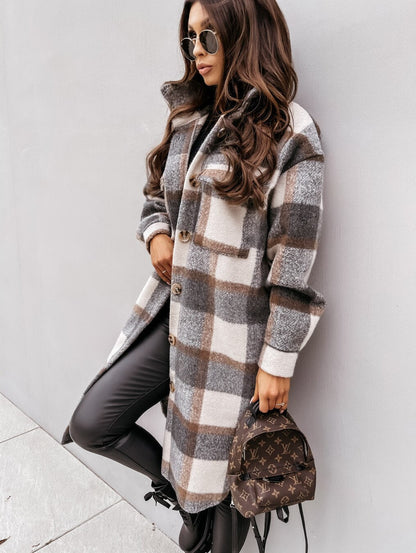 MW | Long Plaid Jacket™: Für Frauen