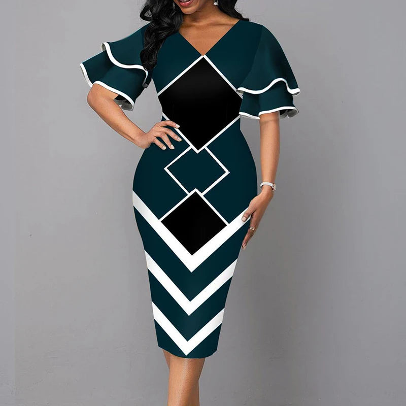 Schlank und modern Kleid