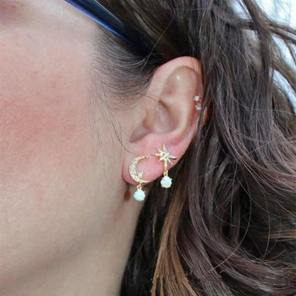 Handgefertigte Vintage Gold Ohrring