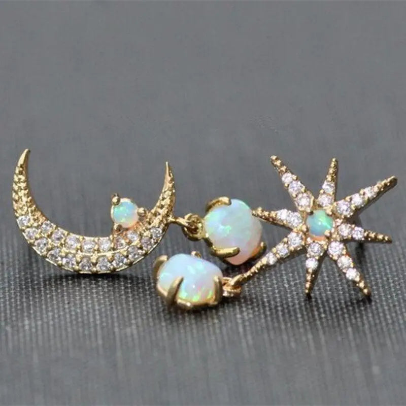 Handgefertigte Vintage Gold Ohrring
