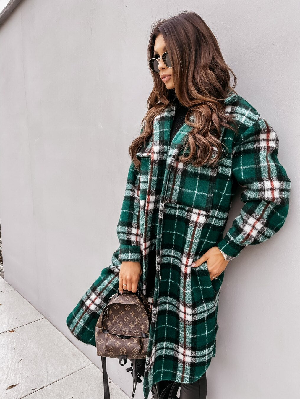 MW | Long Plaid Jacket™: Für Frauen