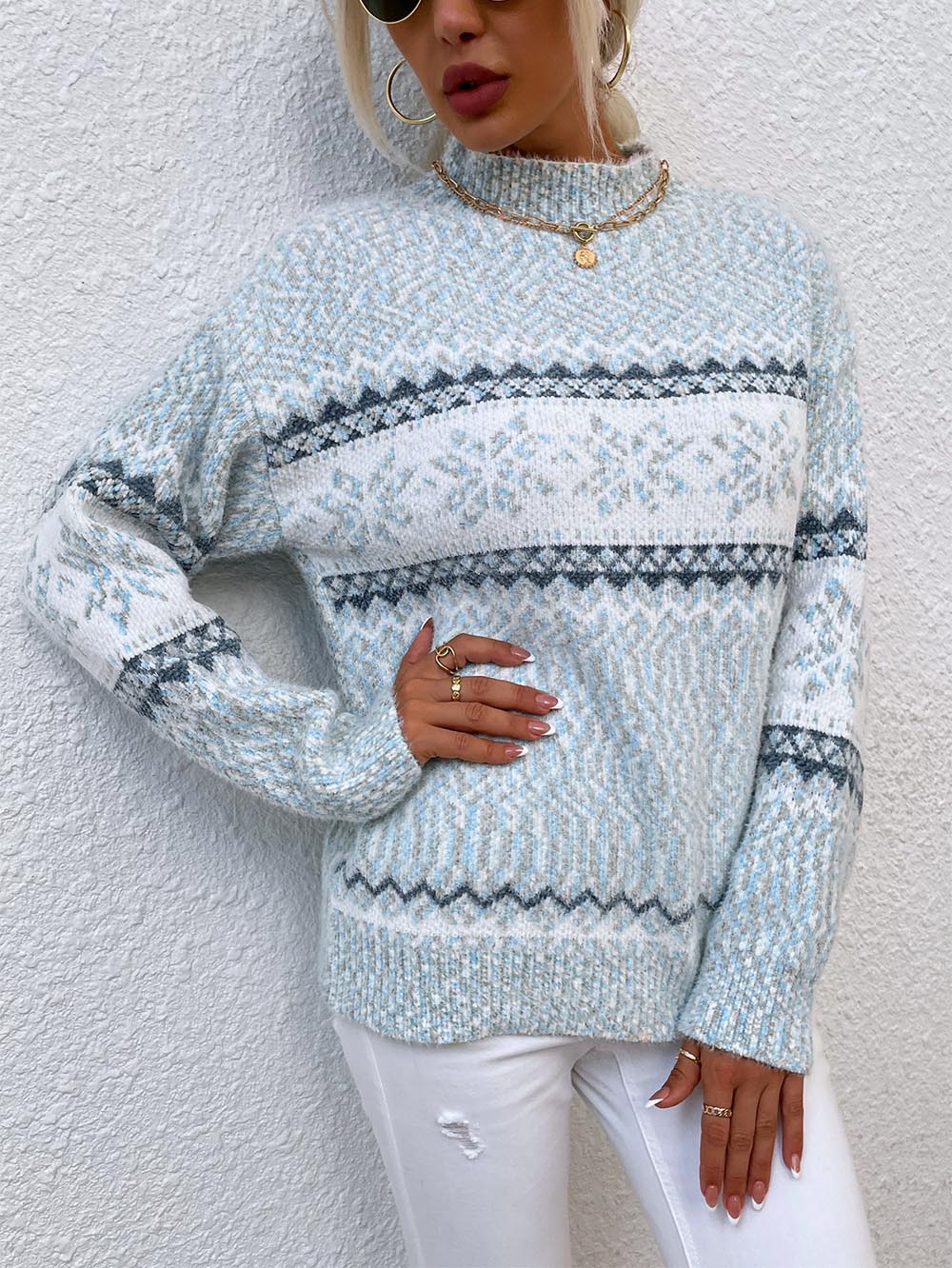 Zeitloser Vintage-Stil Pullover