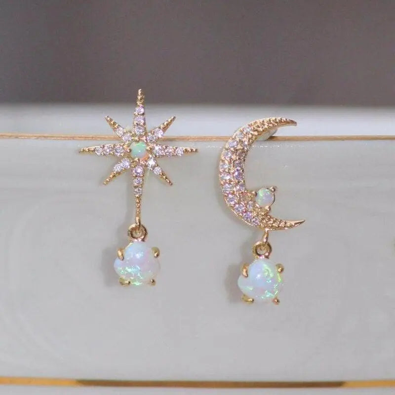Handgefertigte Vintage Gold Ohrring