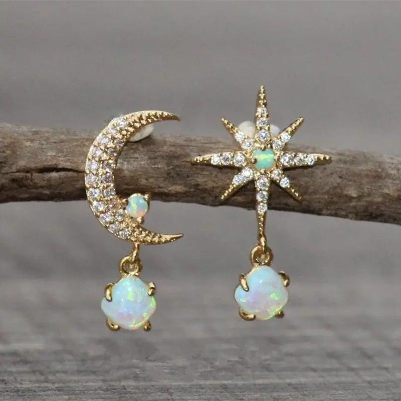 Handgefertigte Vintage Gold Ohrring