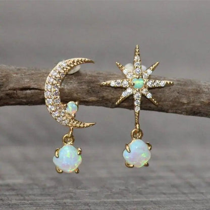 Handgefertigte Vintage Gold Ohrring