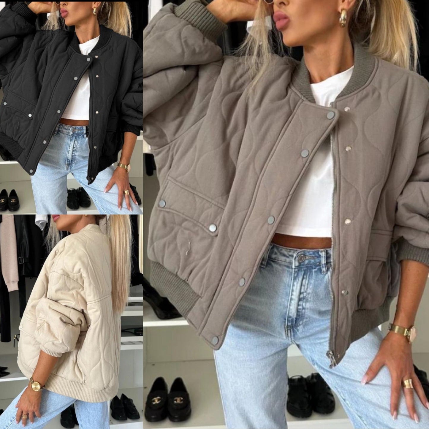Zeitloser Vintage-Stil Jacke
