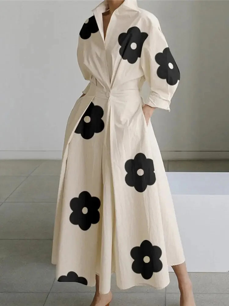MW | Maxikleid mit verwegenem Print
