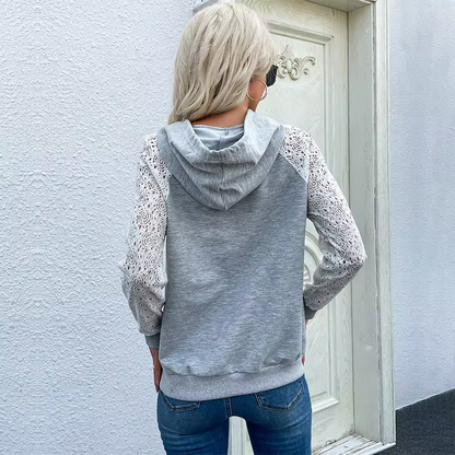 MW | Hollow Out Lässiger Hoodie