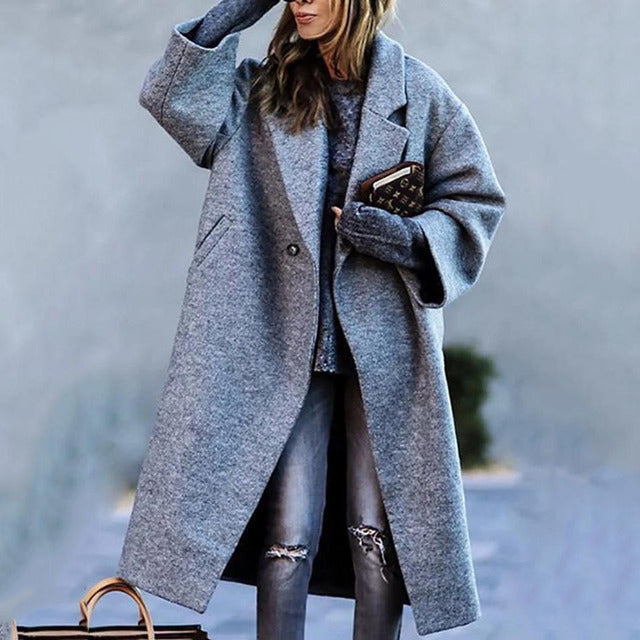 JO | Eleganter warmer Wollmantel