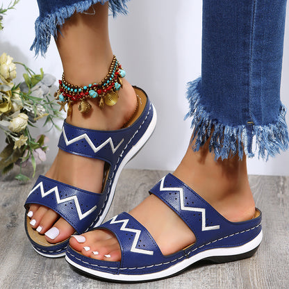 Vintage inspirierte Orthopädische Sandalen