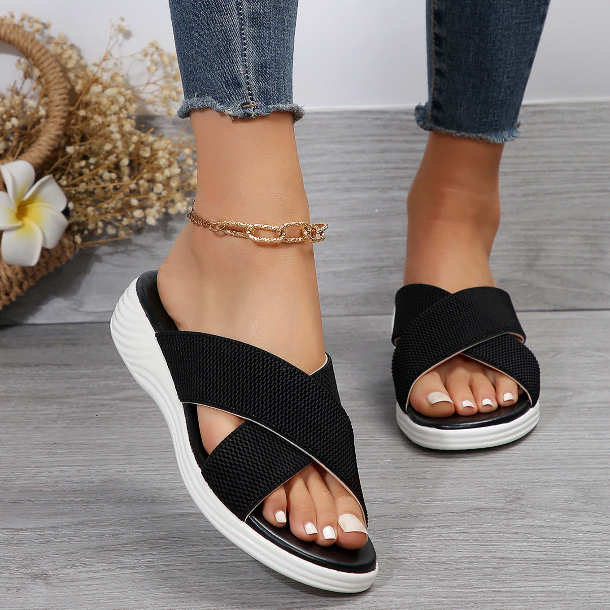 Klassische Orthopädische Sandalen mit zeitlosem Stil