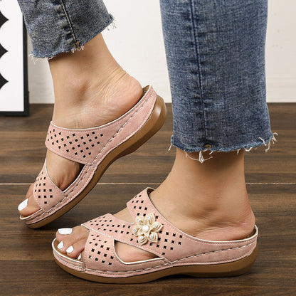 Klassische Orthopädische Sandalen mit zeitlosem Stil