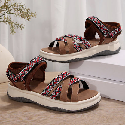 Vintage inspirierte Orthopädische Sandalen