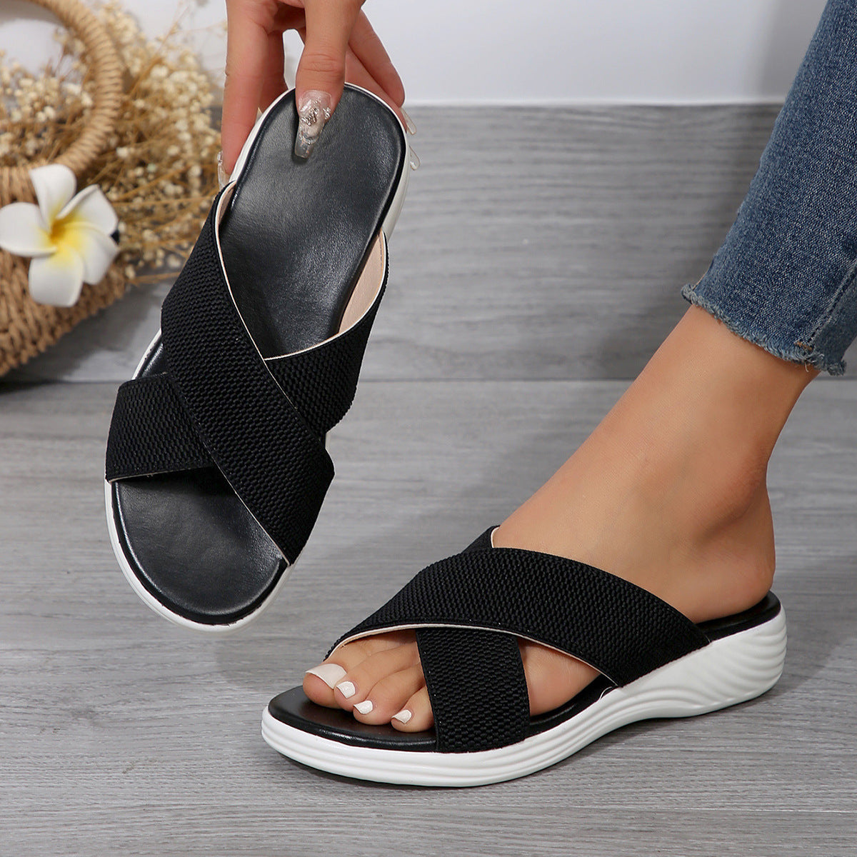 Klassische Orthopädische Sandalen mit zeitlosem Stil