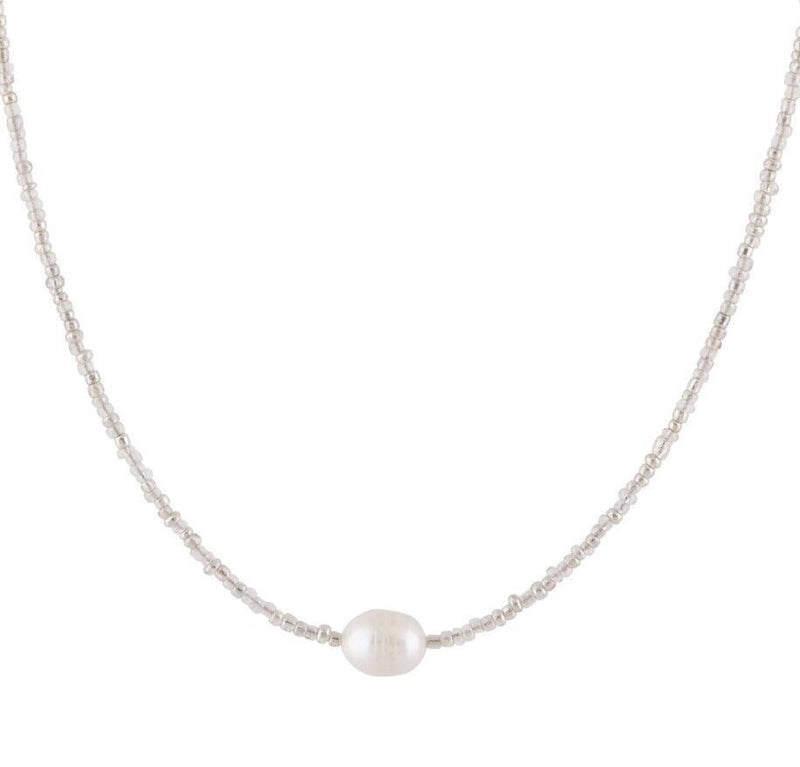 Zarte handwerkliche Perlen Halskette