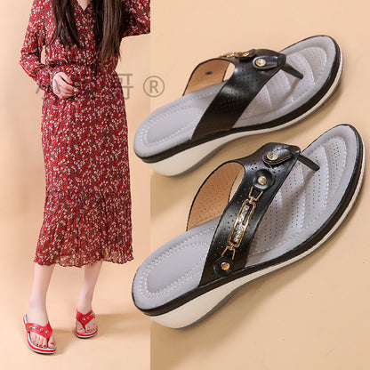 Klassische Orthopädische Sandalen mit zeitlosem Stil