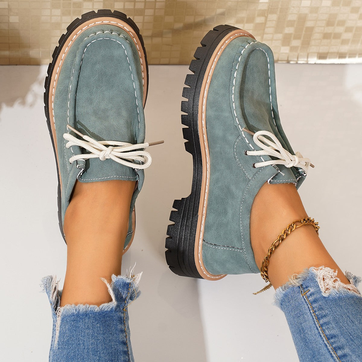 Vintage inspirierte Orthopädische Schuhe