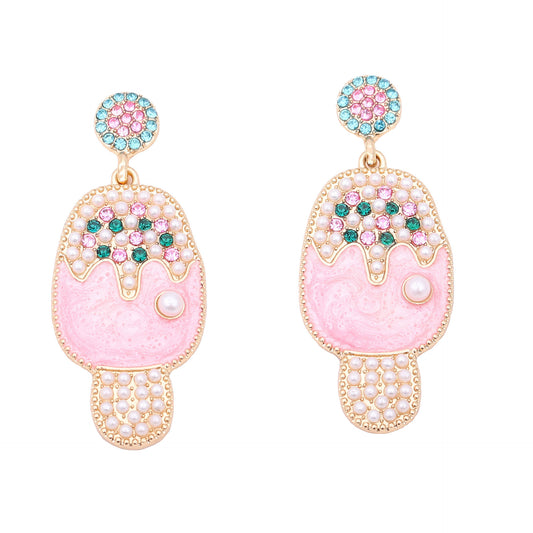 Handgefertigte Vintage Perlen Ohrring